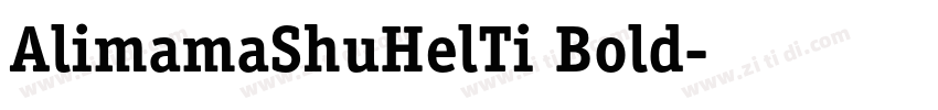 AlimamaShuHelTi Bold字体转换